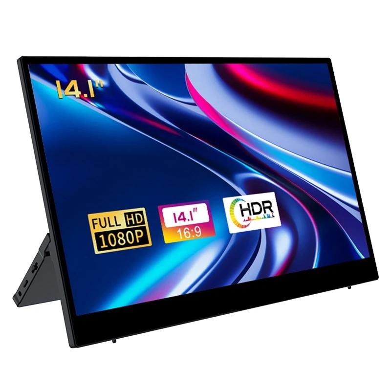 ޴  Ǯ HD Ʈ ܺ  ũ ̹ IPS ǻ ÷ ȭ Ȯ, 14.1 ġ, 1080P